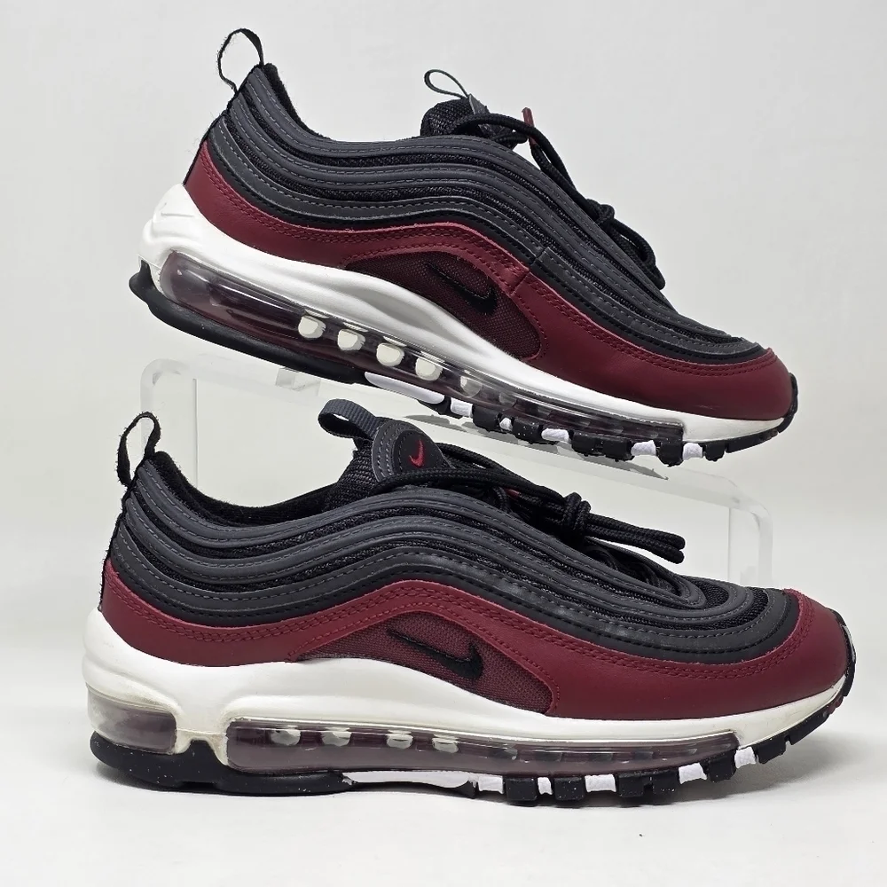 Nike Air Max 97 Team Red Antracite Black Shoes 921522-600 Size 4Y/Women's 5.5